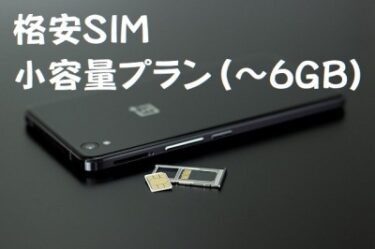 格安SIM,小容量プラン,6GB